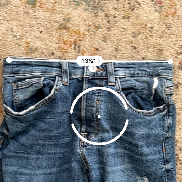 Zara distressed high waisted fit size 27 butterfly jeans. - Picture 7 of 7